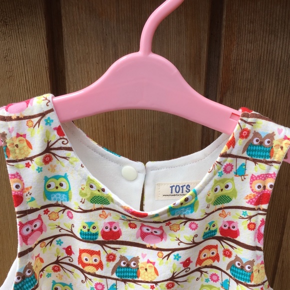 Owl Print Jumper/Dress - Designer Riley Blake - Picture 9 of 10